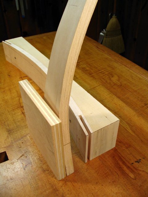 Set-Up to Cut Bottom Back Frame Joints